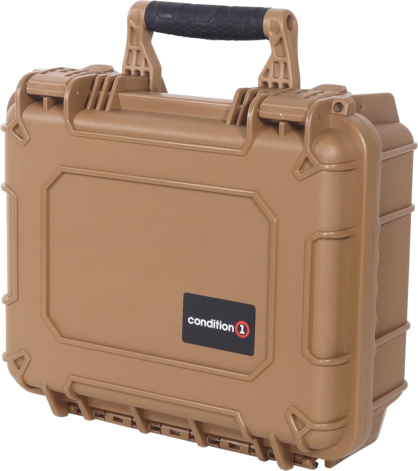 Super Big Clearance! Condition 1 14 Medium Waterproof Protective Hard Case with Foam, 13.5 x 11.5 x 6 #075 Watertight IP67 Dust Proof and Shock Proof TSA Approved Portable Carrier (Flat Dark Earth)