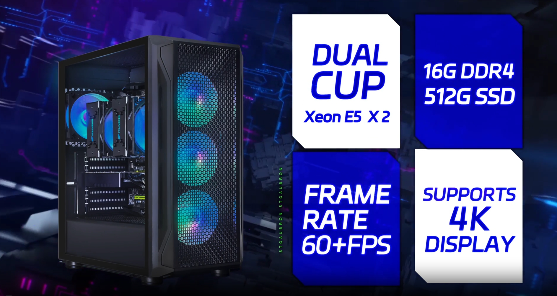 Amazon.com: STGAubron Dual CPU Gaming PC, Dual Intel i7 Xeon E5 up