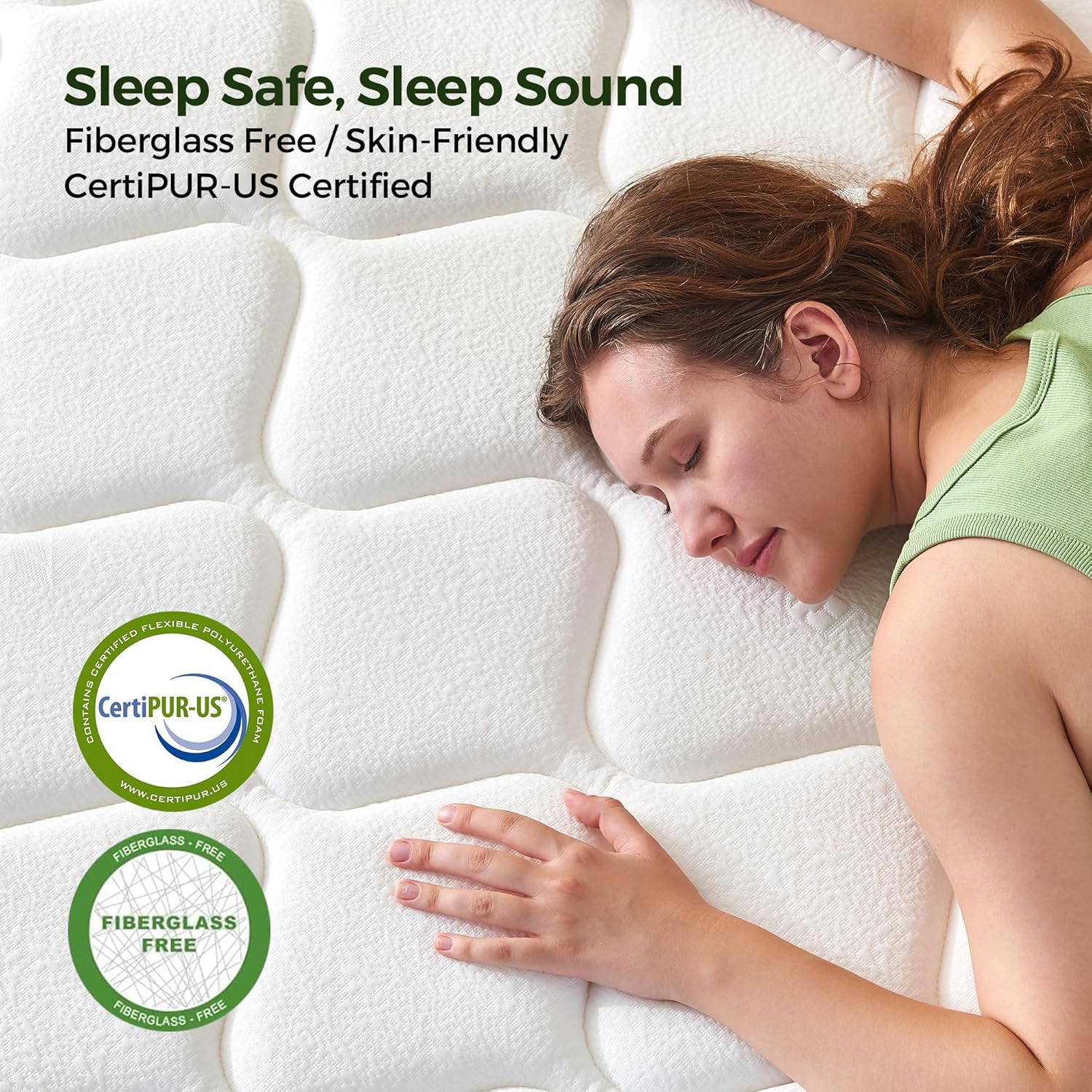 12 Inch Queen Mattress in a Box: Hybrid Queen Size Mattresses for Back Pain Relief, Memory Foam Queen Bed Mattress with Pocket Springs for Motion Isolation, Edge Support, Medium Plush, CertiPUR-US - Image 2