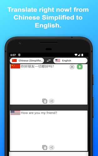 English to Chinese Simplified to Translate to for Free on Telephone and Tablet