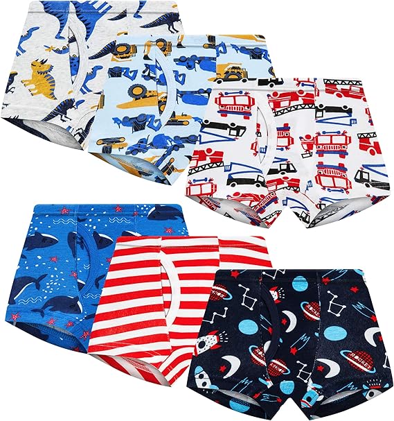 Amazon 男の子 綿パンツ Heyking 男の子 ボクサーパンツ 子供用パンツ 男の子 ブリーフ 恐竜 トラック サメ 100綿 下着 こども 綿パンツ 肌着 キッズ 100 110 1 130 140 150 男の子 インナー 下着 インナー 通販
