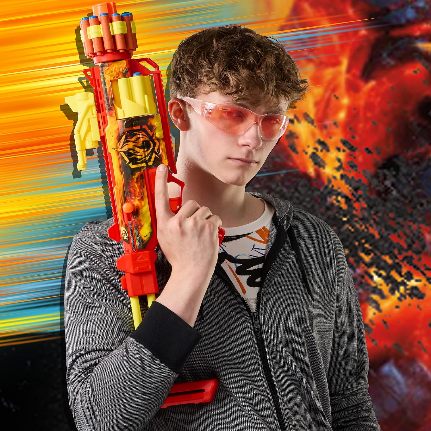 Nerf Loadout Flare Fusion Blaster and 18 N1 Darts