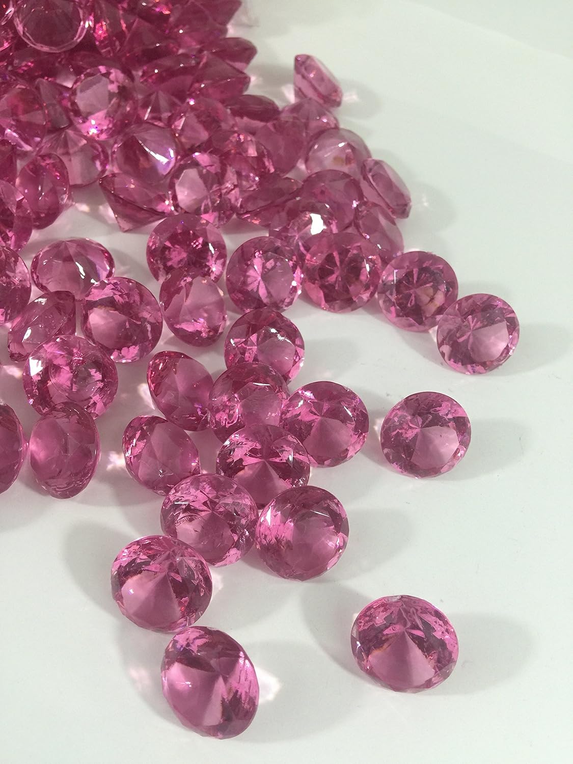 Crystal Acrylic Diamond Vase Gems or Table Scatters 4 lbs. 4000 (1.2CM, Orange)