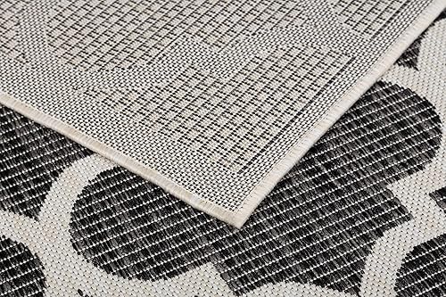 Vista 55 de Adiva Rugs - Alfombra para interior y exterior, tapete fácil de limpiar, resistente a la intemperie y las manchas, para comedor, patio, terraza