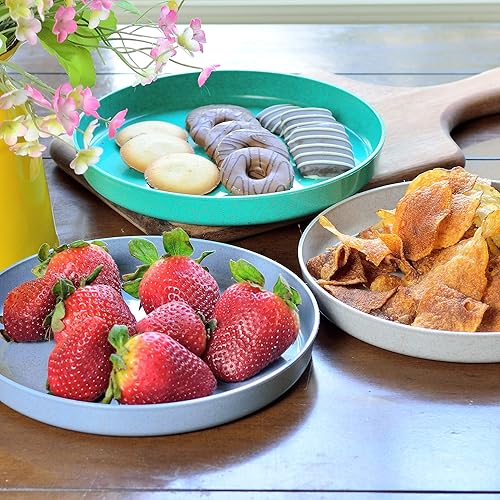 Miniatura 3 de Youngever Juego de vajilla de plástico de bambú para niños (5 platos)