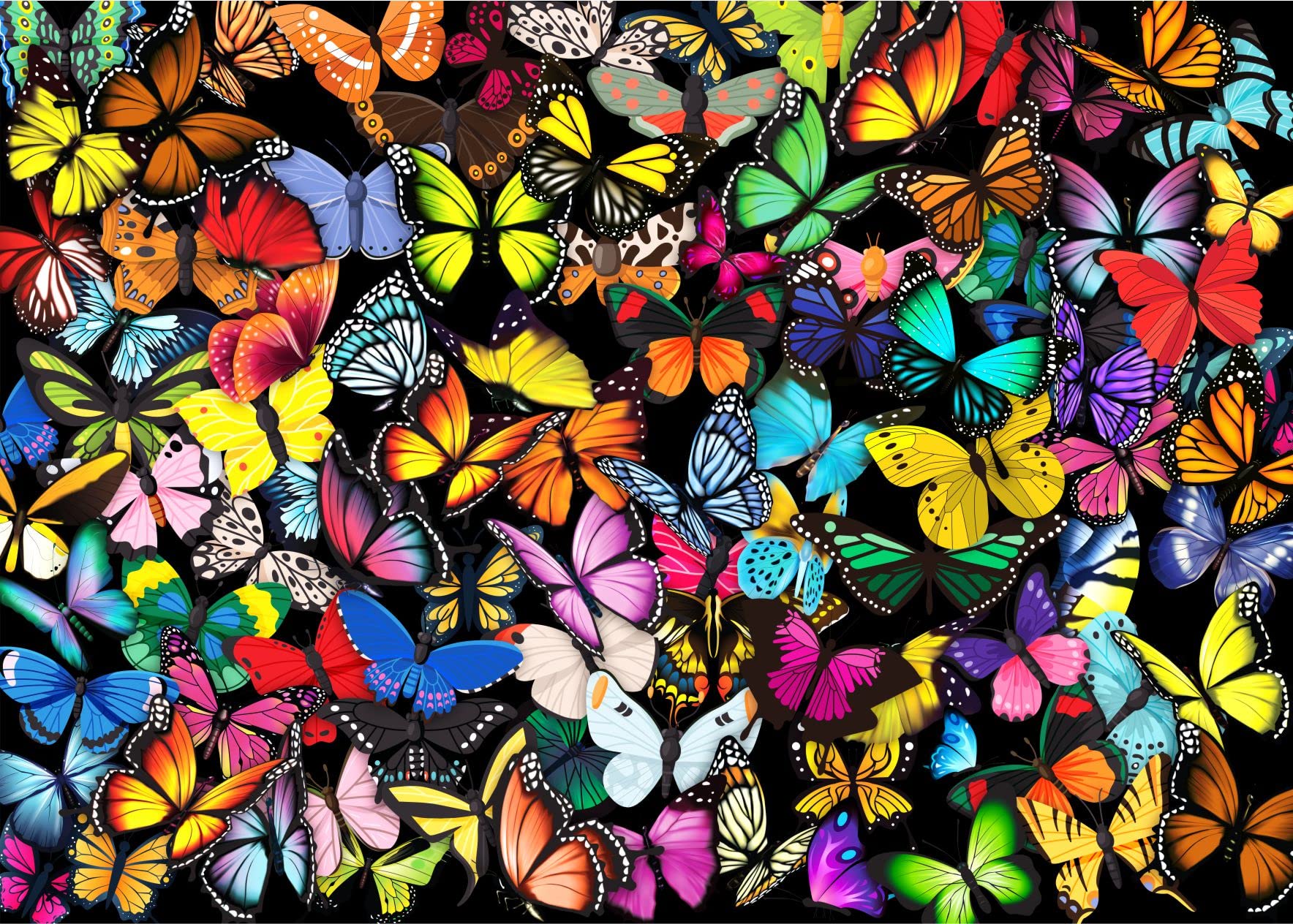Brain Tree - Unique Butterflies - Pearl Series - 1000 Piece Puzzles for for Adults and Kids 12+ Unique Puzzles for Adults and Kids 1000 Pieces and Droplet Technology for Anti Glare & Soft Touch (B0BQKDS3VY) Amazon Price History, Amazon Price Tracker