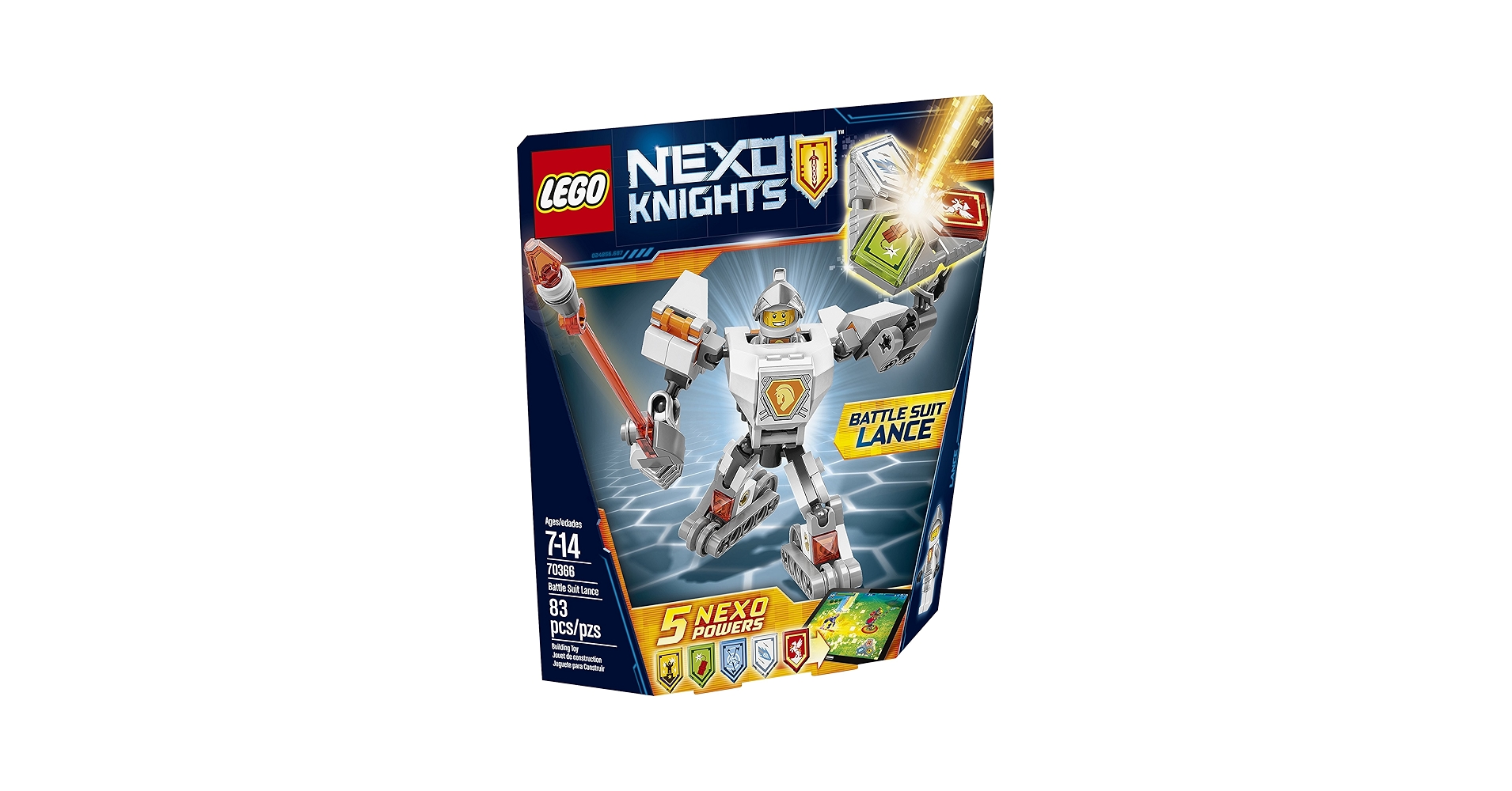 神帝セット Amazon.com: LEGO Nexo Knights Battle Suit Lance 70366 Building Kit