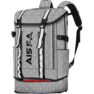 [AISFA] リュックメンズ リュックサック バックパック スクエア 30L 防水15.6インチ PC ビジネス ラップトップバック USB充電ポート付き ア …