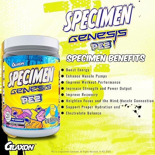Miniatura 5 de Especimen Full Spectrum High Stimulant Pre-Workout Powder  Energía y Bombas musculares sobrealimentadas + enfoque e hidratación  Grandes sabores