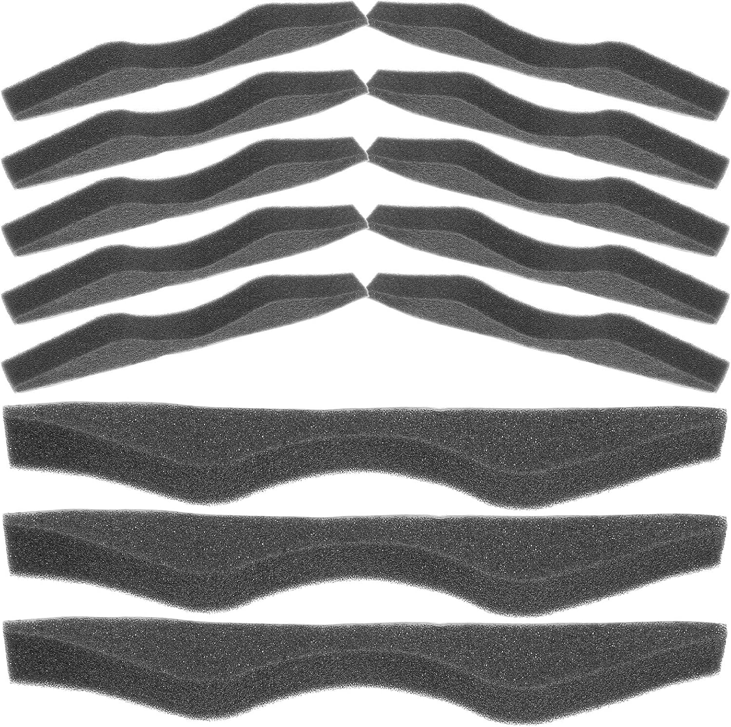Cabilock Nose Bridge Strips Sponge Pads Black Anti-Fog Nose Bridge Cushions for Glasses Wearers 100pcs Pack for DIY Cloth Face Masks