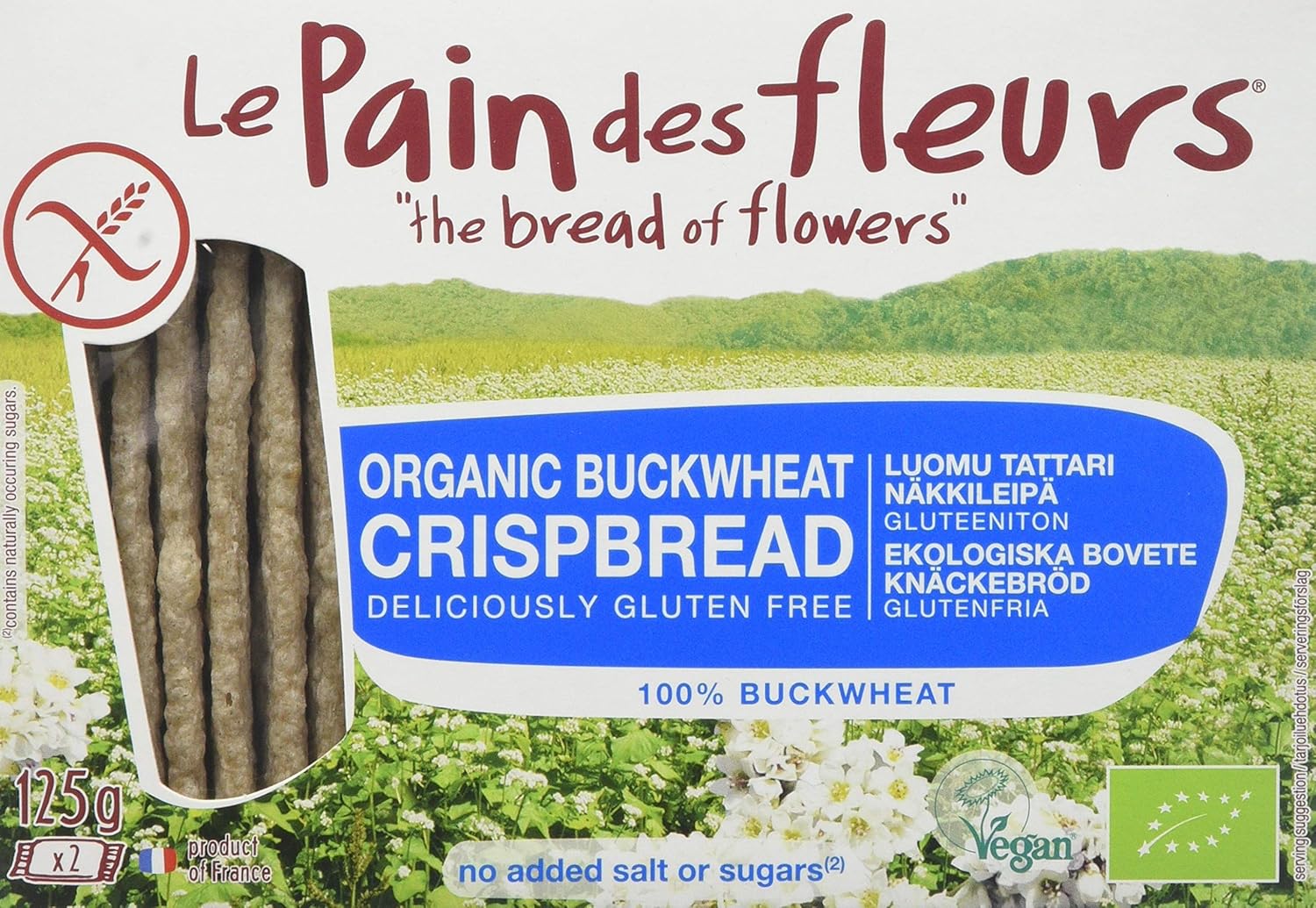 Le Pain Des Fleurs Buckwheat Crispbread 6 x 125g Amazon.co.uk