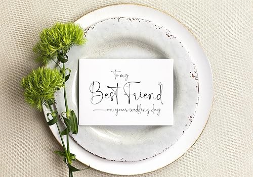 Miniatura 3 de Tarjeta de boda para novia, para mi mejor amiga, regalo de boda para ella, regalos de mejor amiga, tarjetas de felicitación hechas a mano para novia