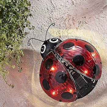 Amazon.co.jp: てんとう虫ガーデン ソーラーライト 屋外装飾 メタル Amazon.co.jp: てんとう虫ガーデン ソーラーライト 屋外装飾 メタル