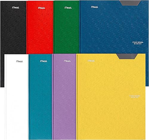 Five Star Carpetas de 2 bolsillos con cierres de punta, carpeta que se mantiene en su lugar, carpetas con bolsillos, color seleccionado para ti, 1