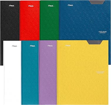 Five Star 2 Pocket Folders with Prong Fasteners, Stay-Put Folder, Folders with Pockets, Color Selected For You, 1 Count 34030