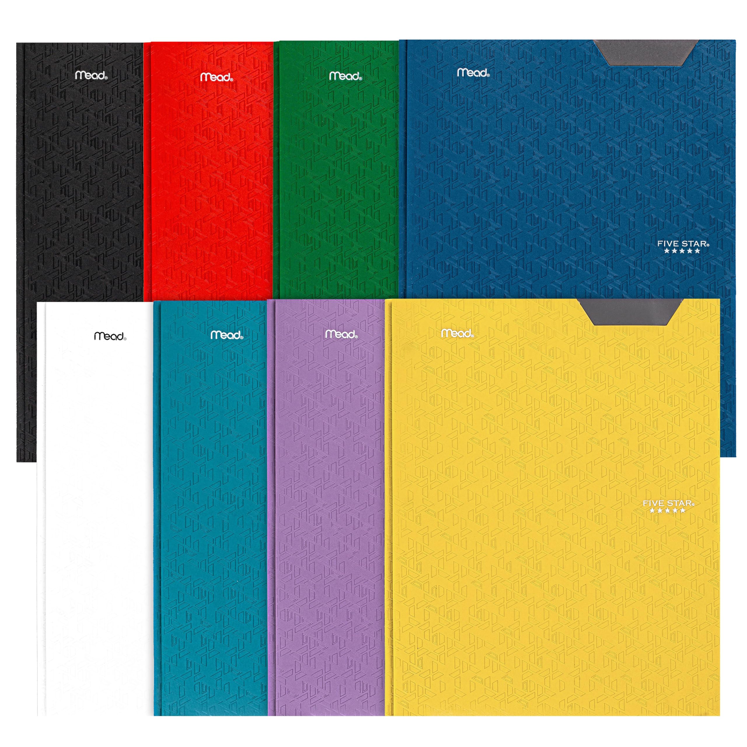 Five Star 2 Pocket Folders with Prong Fasteners, Stay-Put Folder, Folders with Pockets, Color Selected For You, 1 Count (34030)