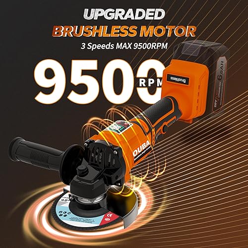Miniatura 3 de Herramientas eléctricas inalámbricas de amoladora angular, compatibles con herramienta de esmerilado de batería Dewalt 20V Max, motor sin escobillas