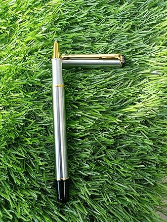 Silver Metal Roller Pen, Best for Gift, Ball pen (Pack of 1 Pen) Silver