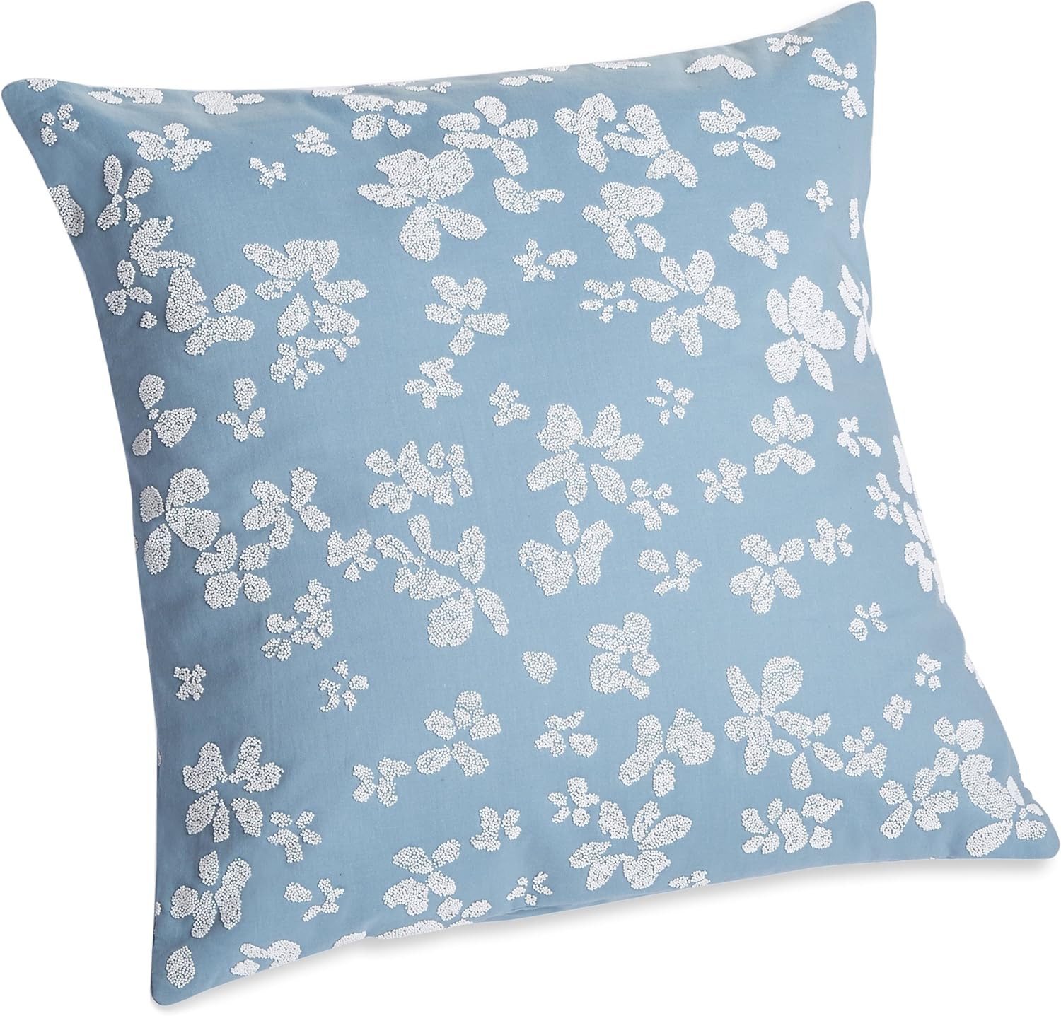 Calvin Klein Home Calvin Klein Heather Dotted Floral pillow, 18" X 18", Cove