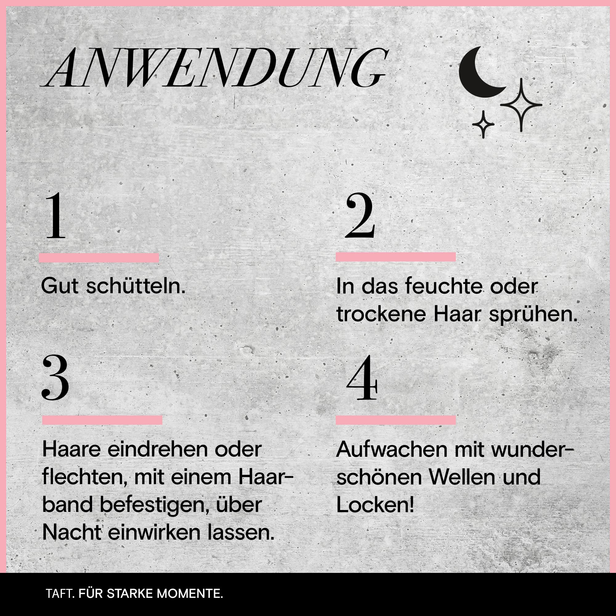 Taft Overnight Fale Wunder Wave Spray (150 ml), spray do stylizacji wyczarowuje fale i loki podczas snu, bez obciążania, nadaje się do wszystkich rodzajów włosów