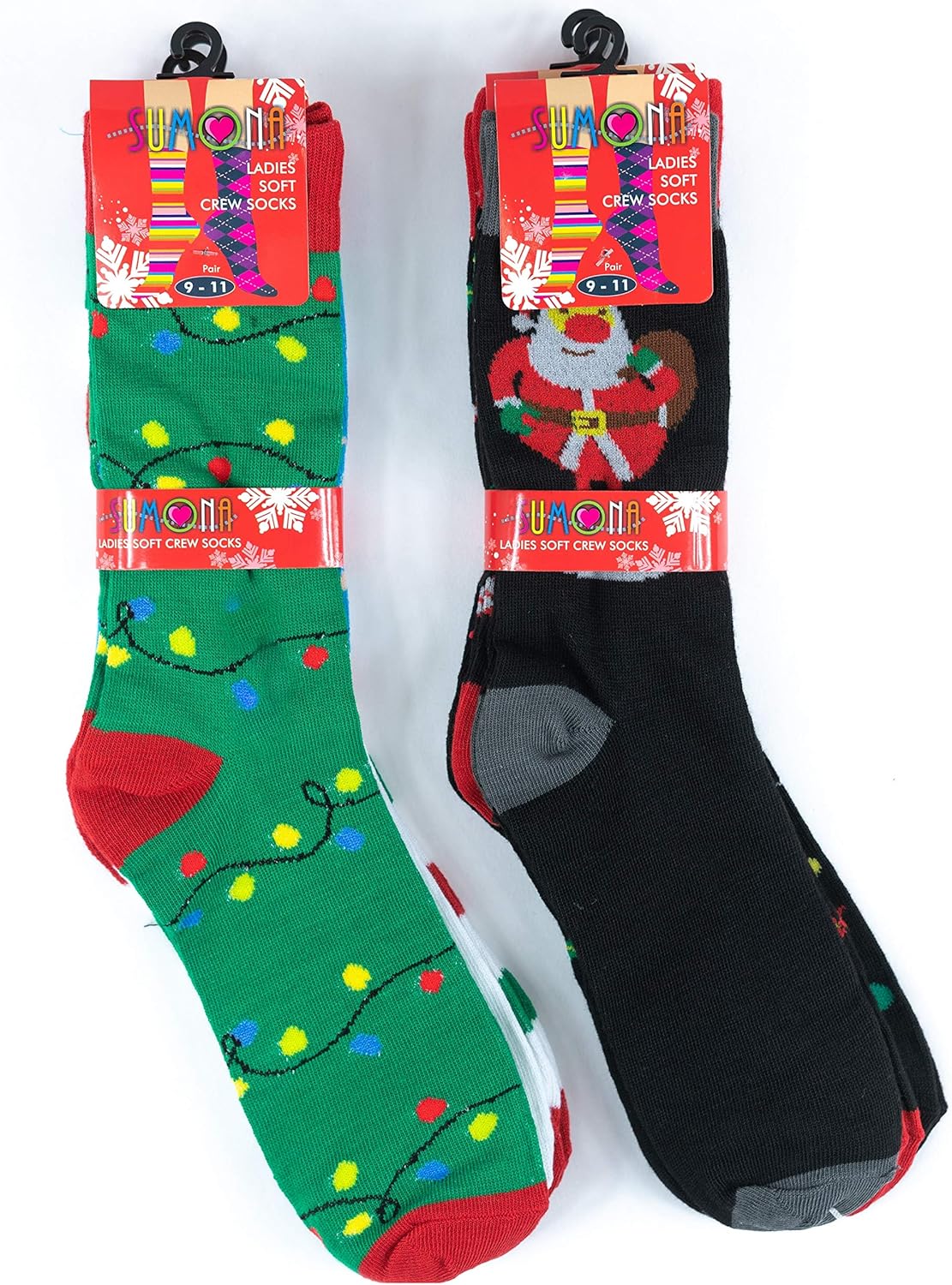 Sumona 6 Pairs Women Colorful Fancy Crazy Design Soft & Stretchy Novelty Crew Socks - Image 2