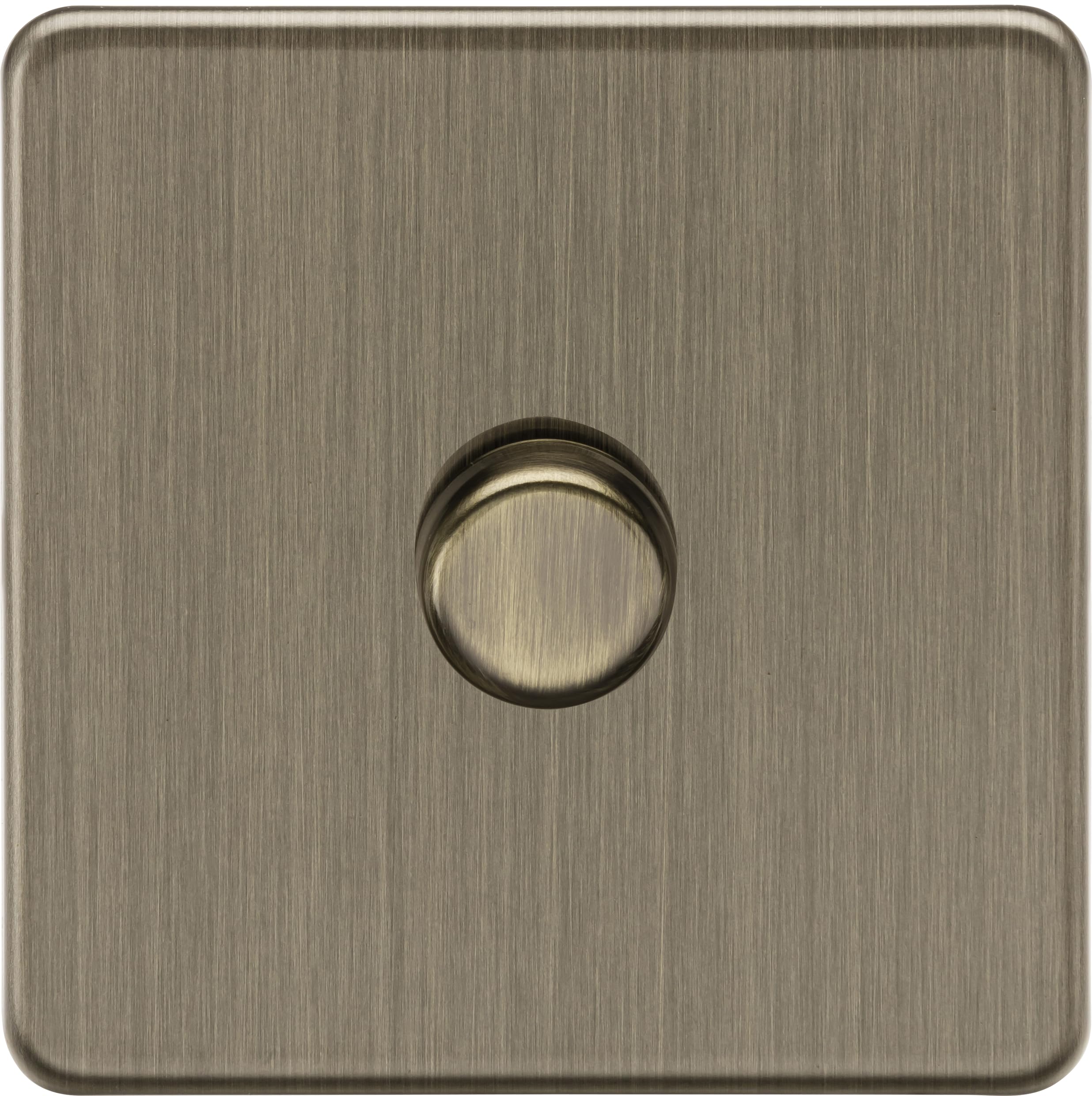 Knightsbridge 1G 2-way 10-200W (5-150W LED) Intelligent dimmer - Antique Brass