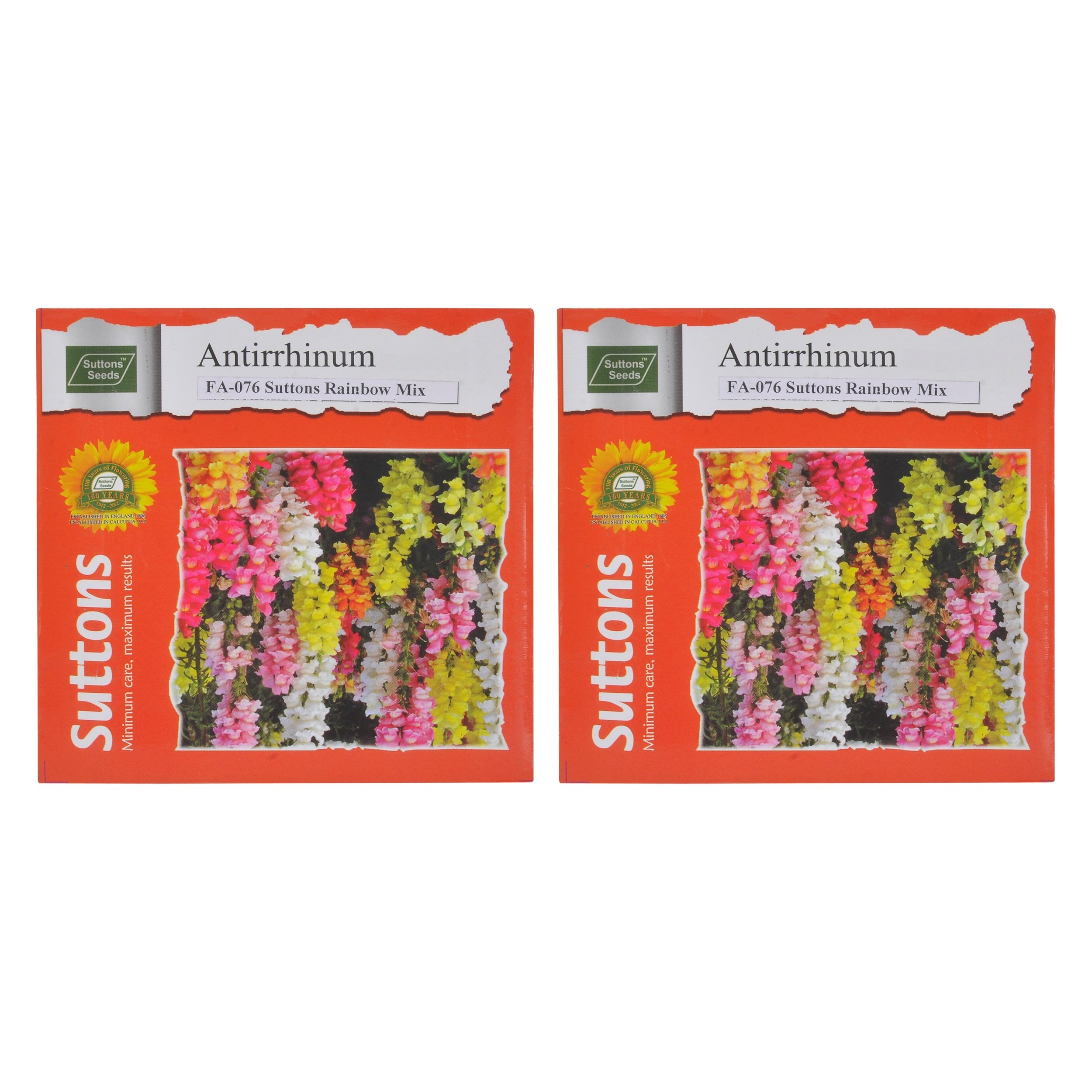 Sutton Seeds ANTIRRHINUM-SUTTONS RAINBOW-MIX-FA076 Flower Seeds-Pack of 02 (B073XQDPC8) Amazon Price History, Amazon Price Tracker