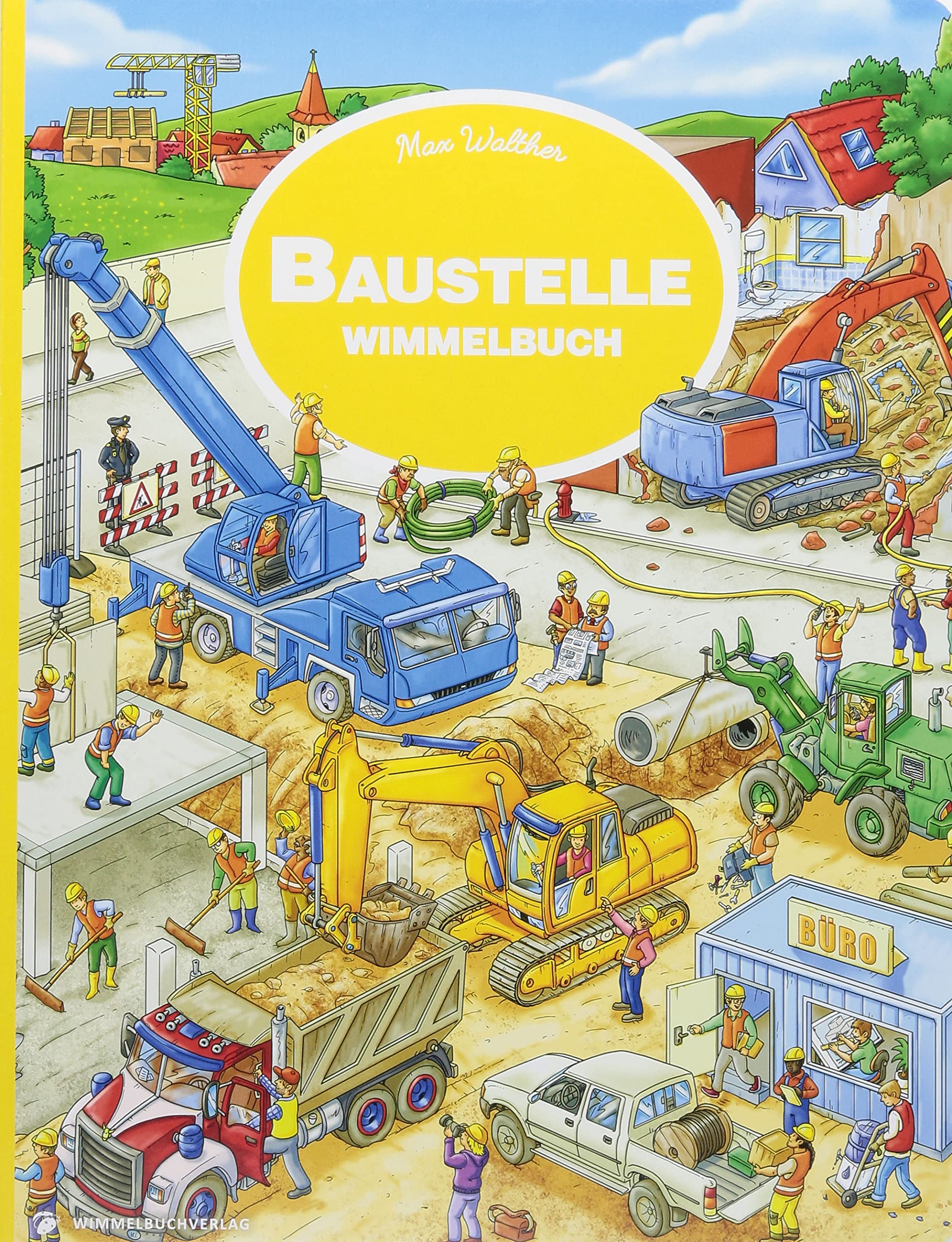 Baustelle Wimmelbuch: Kinderbücher ab 3 Jahre - Bilderbuch