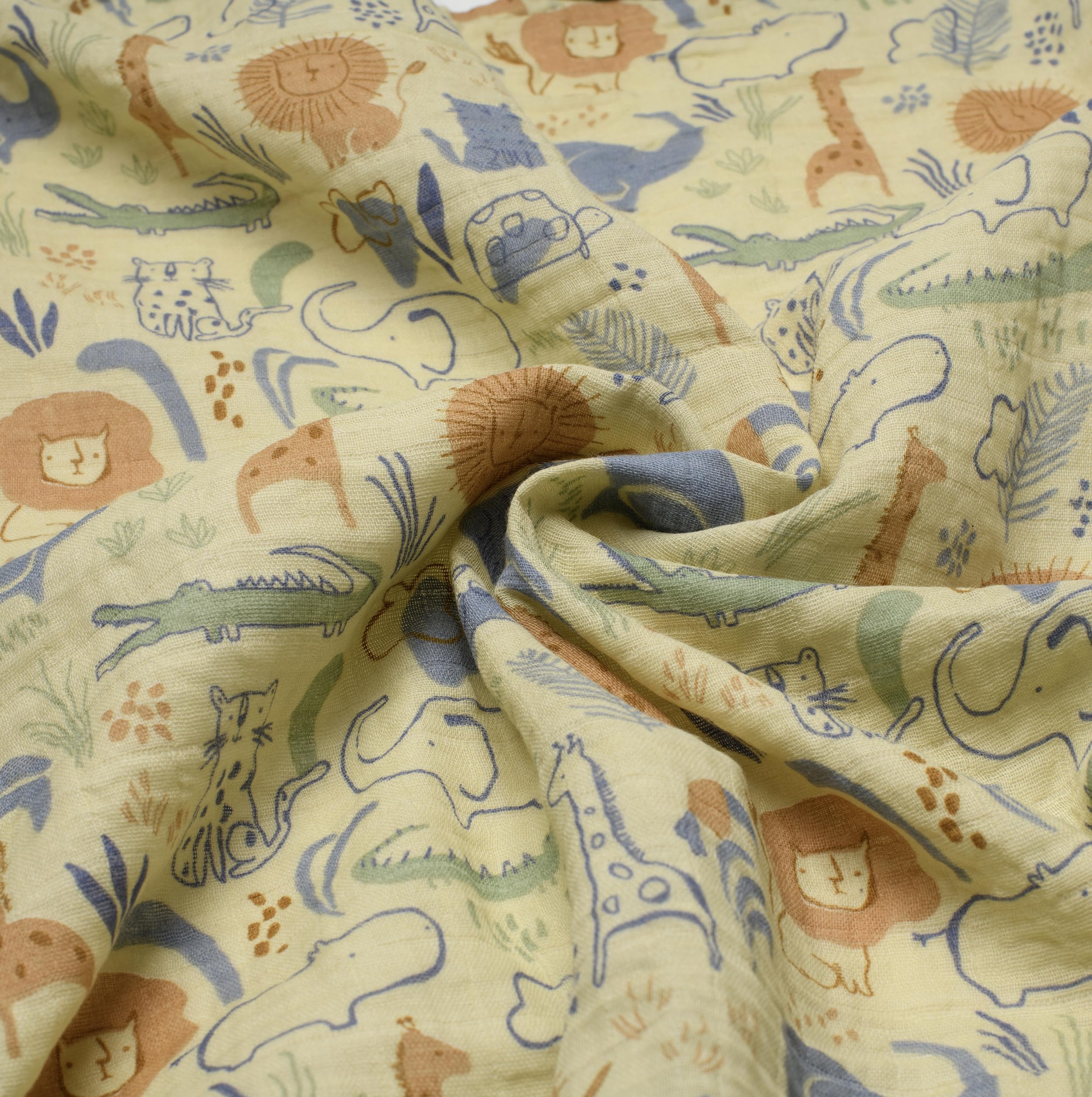 dinka! Baby Muslin Cloths, 100% Cotton Muslin Blanket for Delicate Skin - Image 4