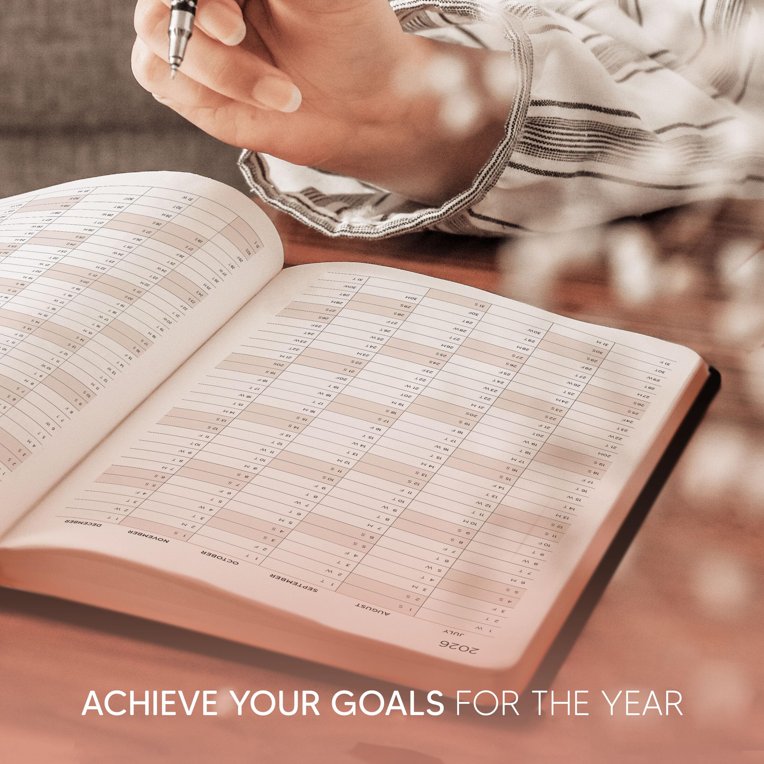 Agenda accademica 2026-2027, edizione oro rosa, agenda settimanale e mensile, agenda oraria, calendario con copertina morbida, design semplice per la produttività, giugno 2026 - luglio 2027, 8,5 x 11