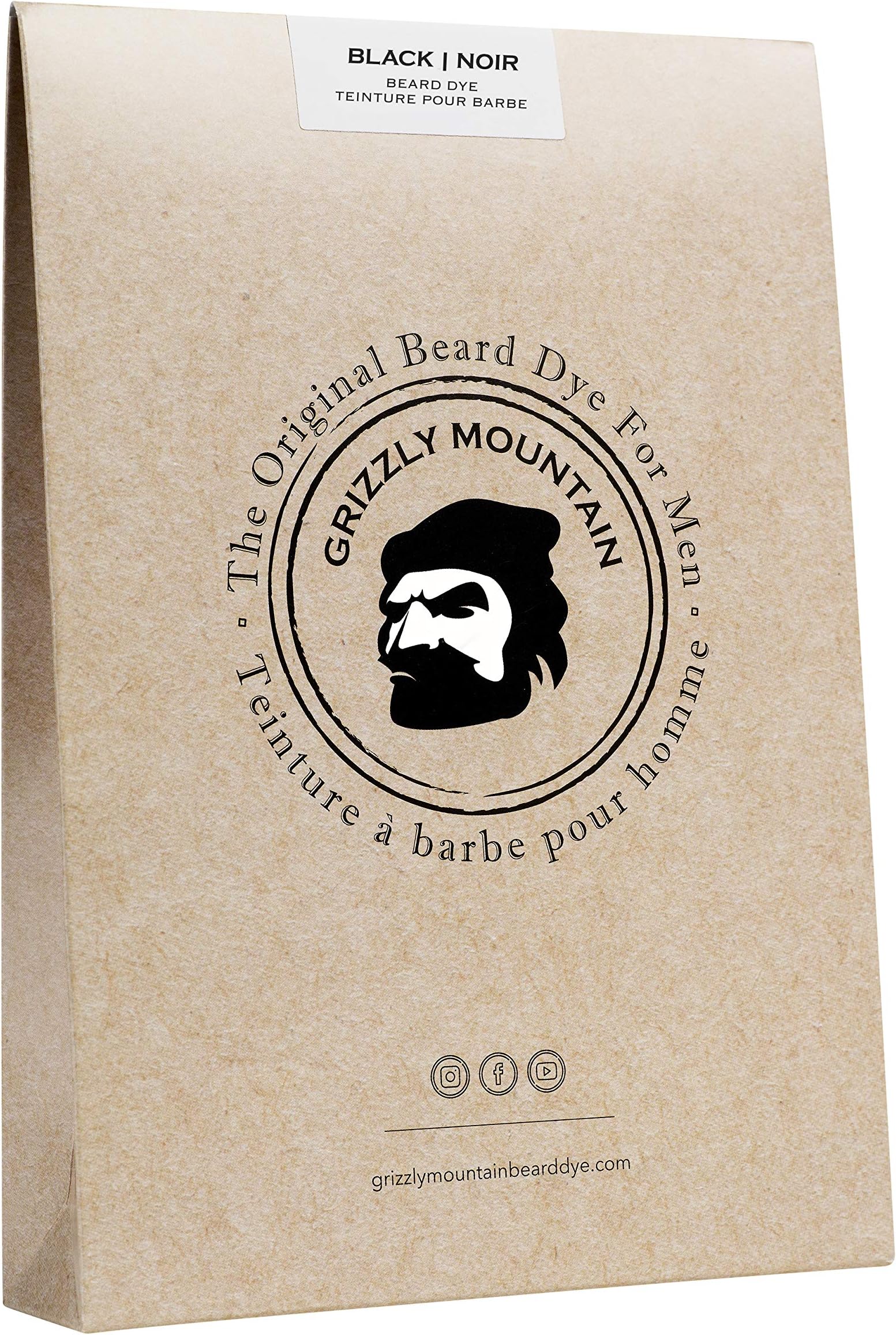 Grizzly Mountain Beard Dye - Organic & Natural Black Beard Dye