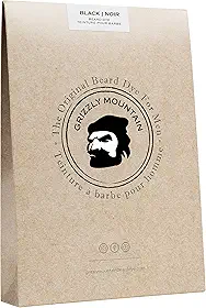 Grizzly Mountain Tintura para Barba - Tintura para Barba Preta Orgânica e Natural