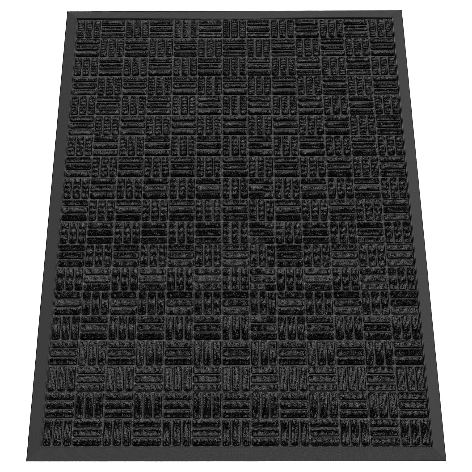 Black Doormat - 5'x3' Indoor Outdoor Entry Mat -17