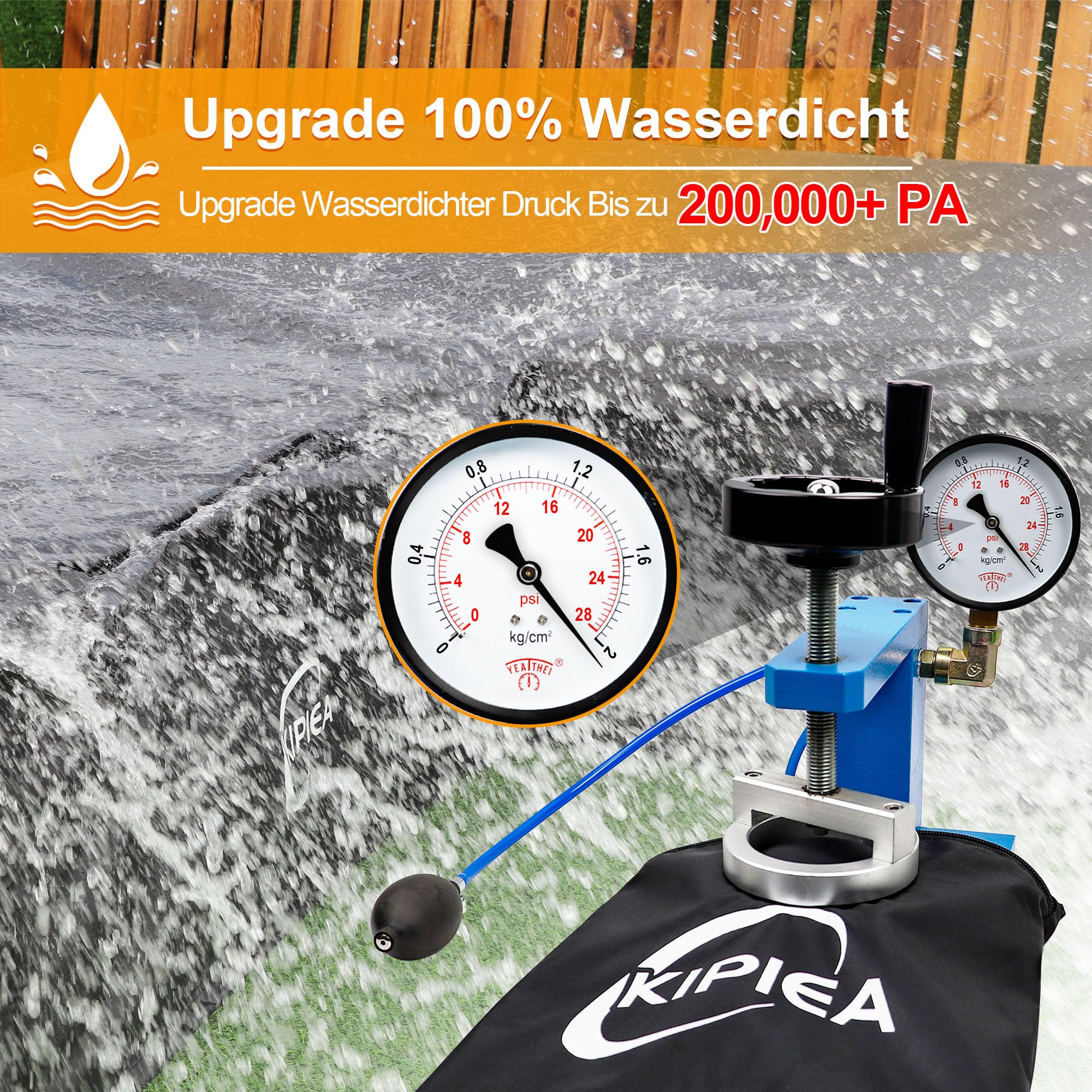 Kipiea Abdeckung Loungemöbel L-Form Wasserdicht, Abdeckung Gartenmöbel Winterfest, 500D Lounge Abdeckungen Winddicht, L-Form Abdeckplane Gartenmöbel Reißfest, Anti-UV (Linke Seite, 147x198x85x78cm)
