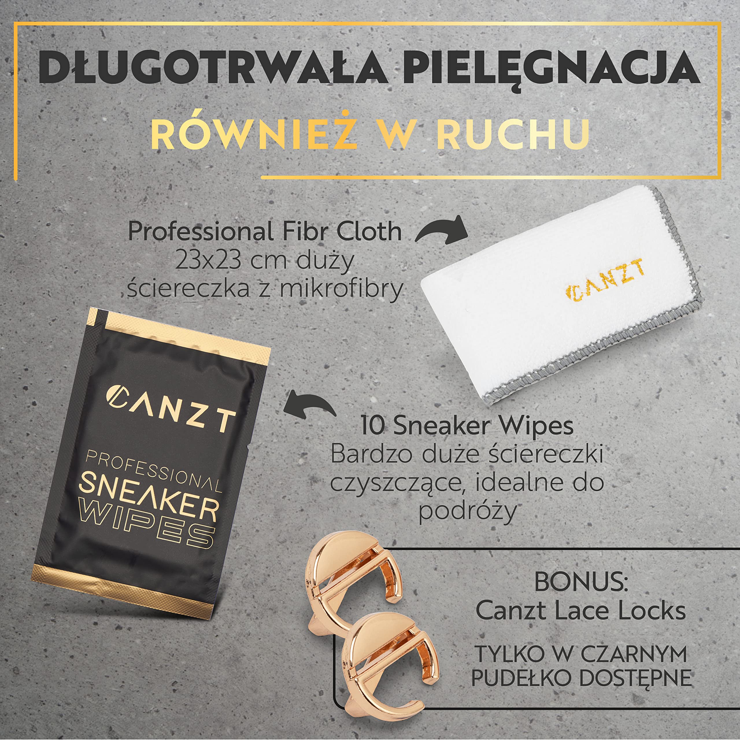 Canzt Zestaw do Czyszczenia Butów Black Box – Profesjonalny sneaker cleaner do zamszu, nubuku, skóry, tekstyliów – Pełen zestaw do pielęgnacji
