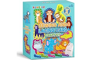 Bambibo Lacing Cards for Kids Ages 3-5: DIY Threading Toys and Sewing Cards for Kids