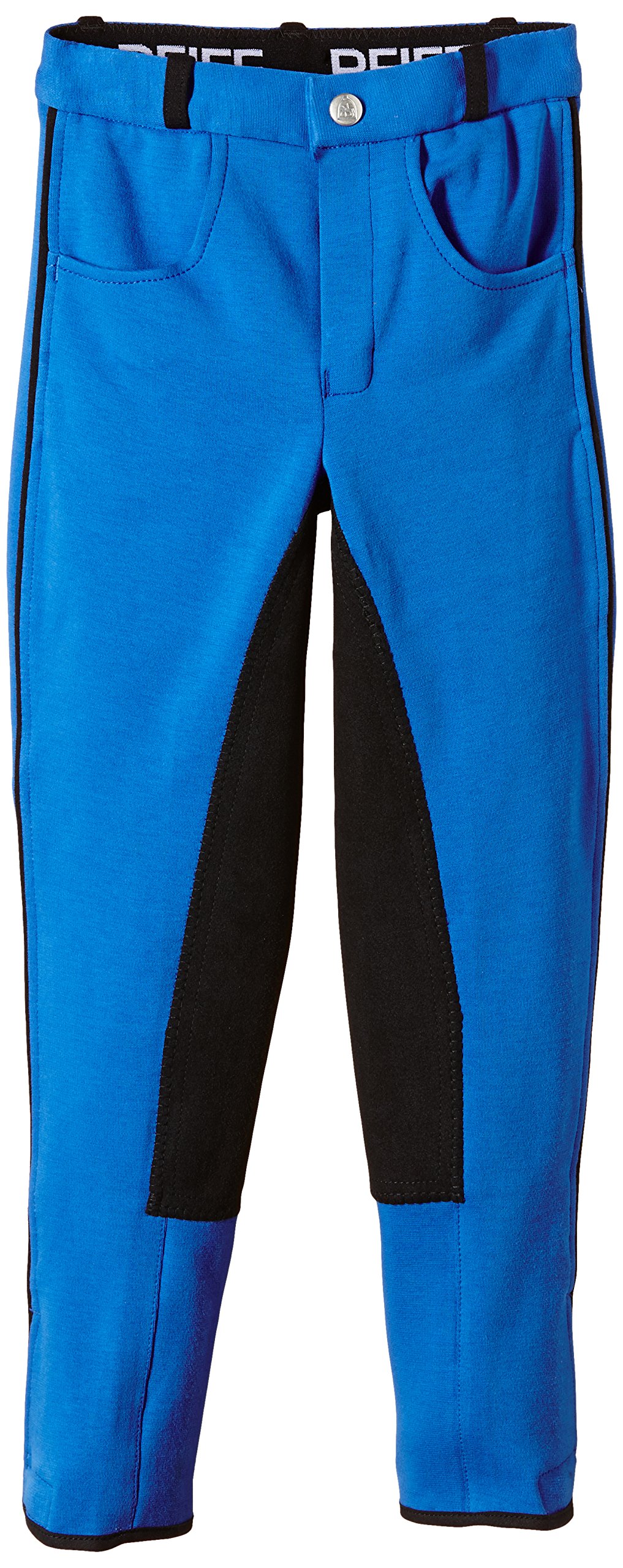 Pantalon D'équitation Enfant Pfiff - Turquoise Avec Garniture - Taille 176 (occasion)