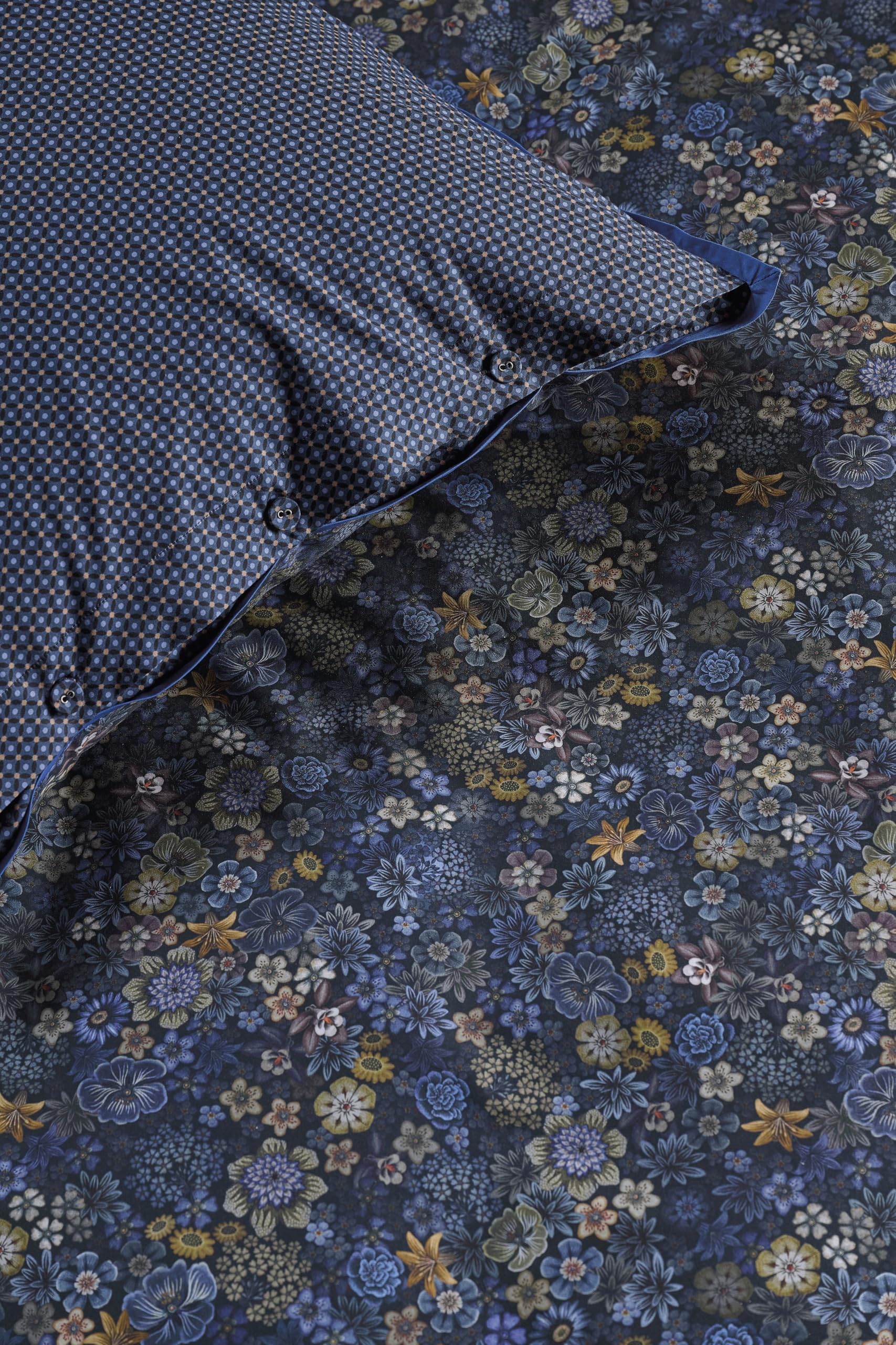 Pip Studio Bettbezug-Set Tutti i Fiori Dunkelblau 155x220cm