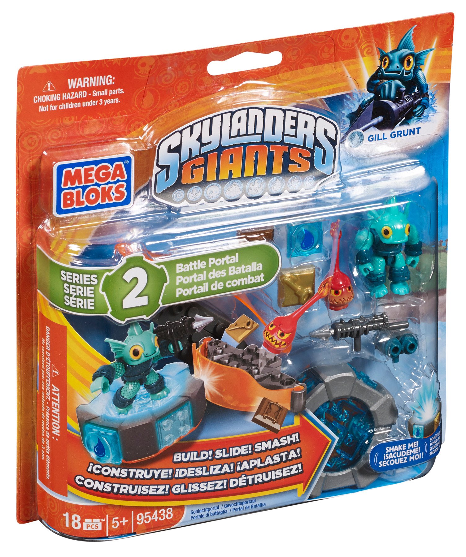 Mega Bloks Skylanders Series 2 Gill Grunt's Battle Portal, Storage