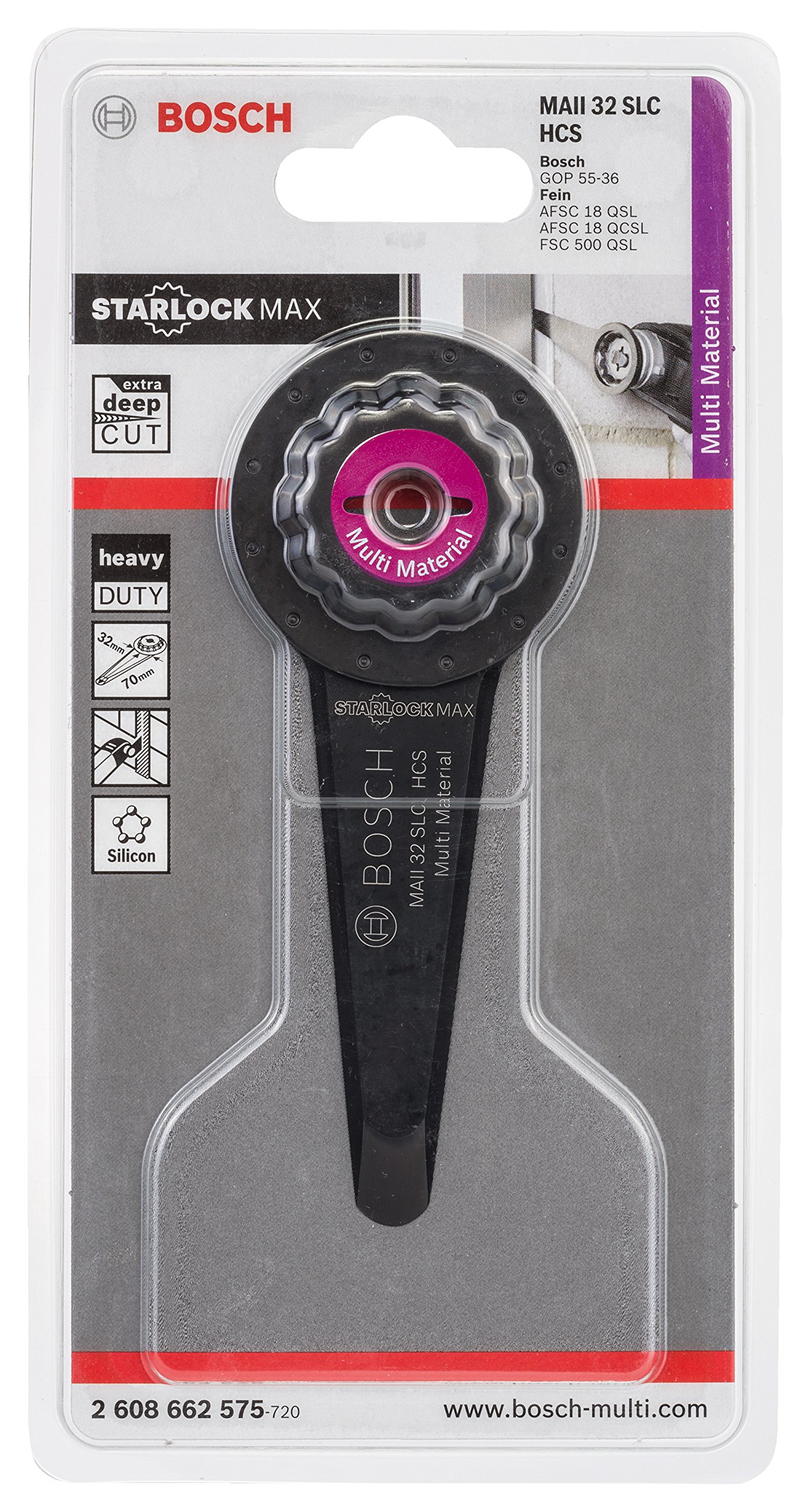 Bosch Accessories Lame Coupe-Joint Universelle MAII 32 SLC, 70mm Longueur x 32mm Largeur