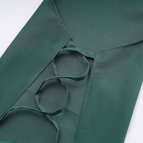 Miniatura 4 de Tosewever Delantales de arte para mujer, pintura y cerámica, para hornear, correas de hebilla para hombre, delantal de cocina con bolsillos para