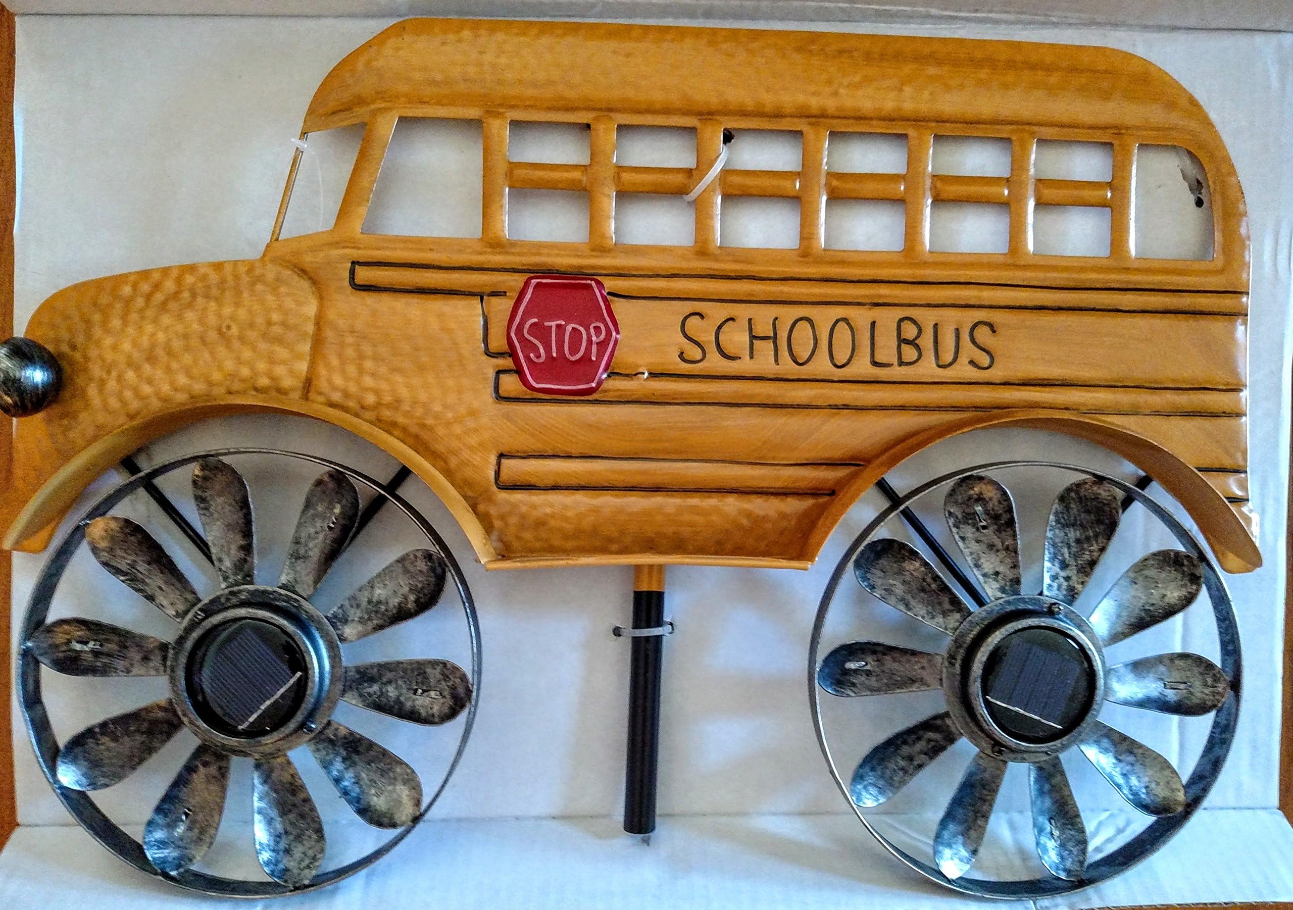 School Bus Solar Wind Spinner / Windmill