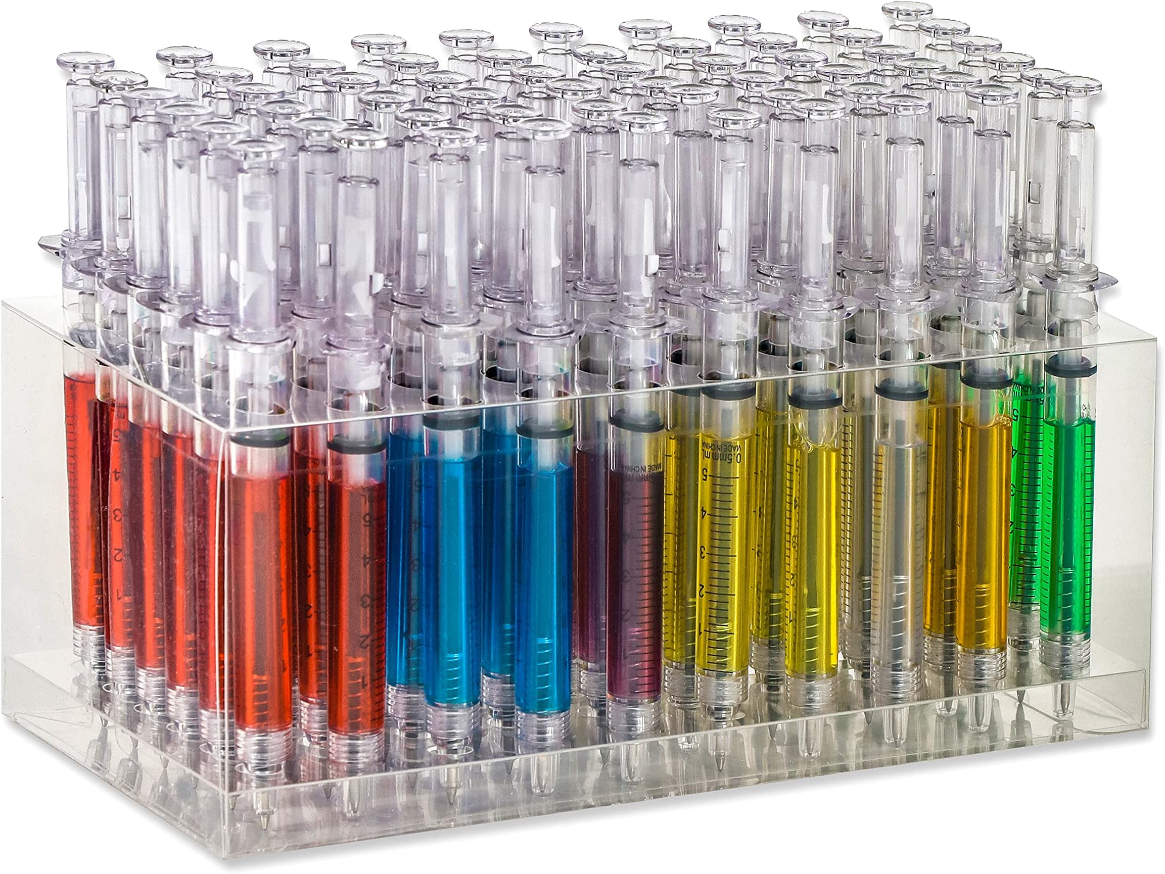 Allures & IllusionsSyringe 60-Pack Ballpoint Pens, Mixed