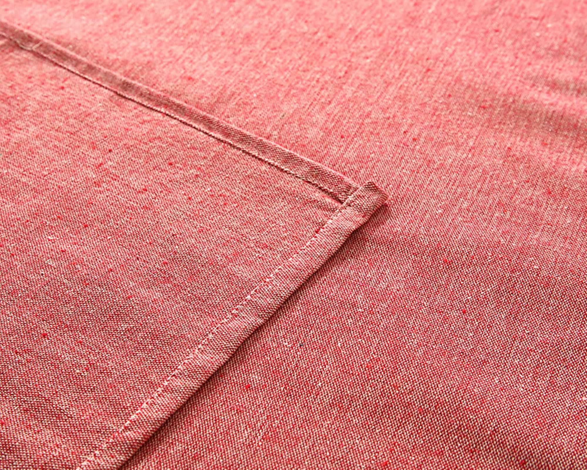 Gualiy Tovaglia da Cucina Cotone Lino, Tovaglie Salotto 140x200CM Tovaglia Rettangolare Antimacchia Impermeabile Tinta Unita Tovaglia per Ristorante, Rosso Anguria