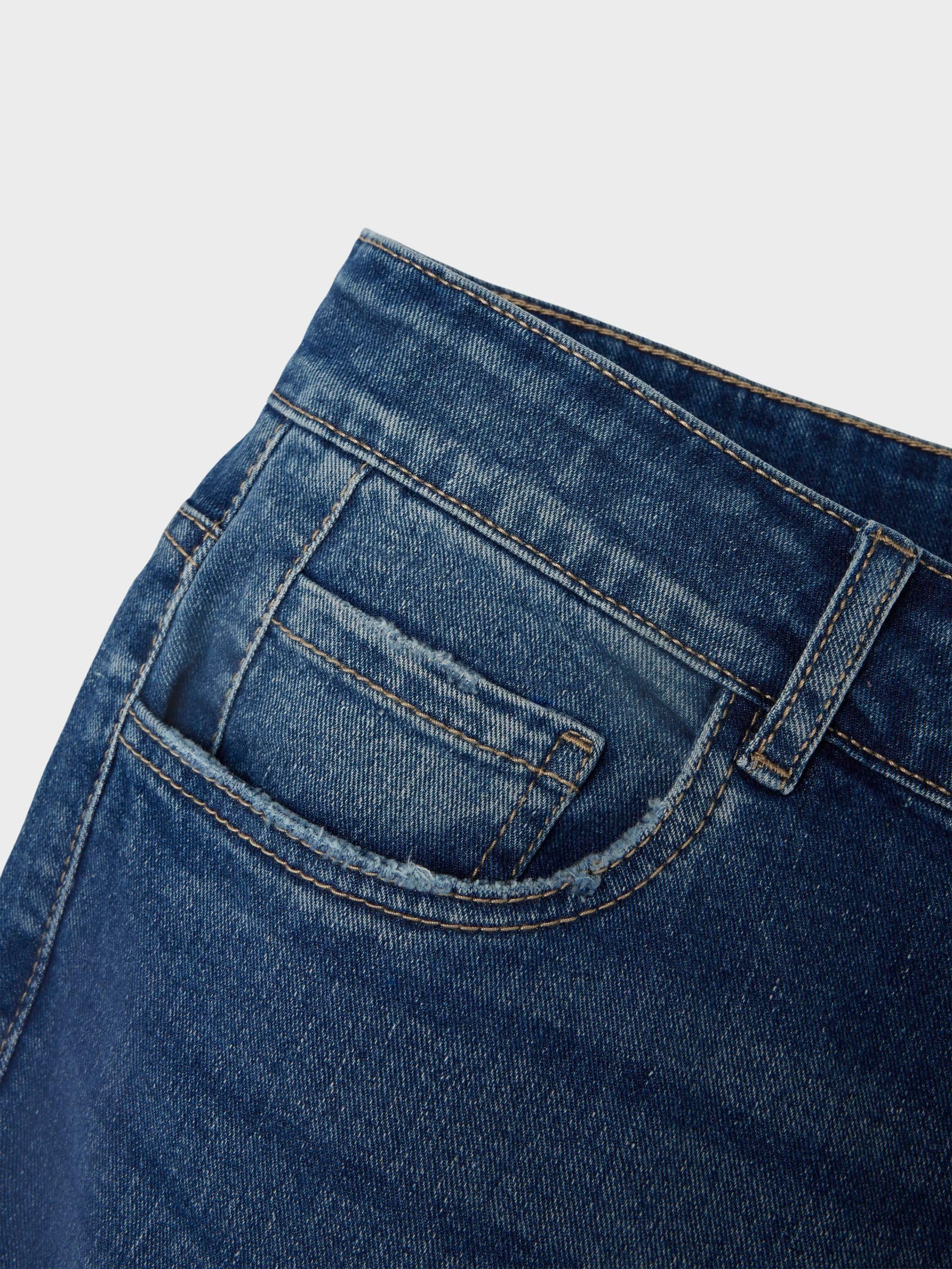 NAME IT Nlmteppe DNM Reg Pant Jeans Dritti Bambini e Ragazzi