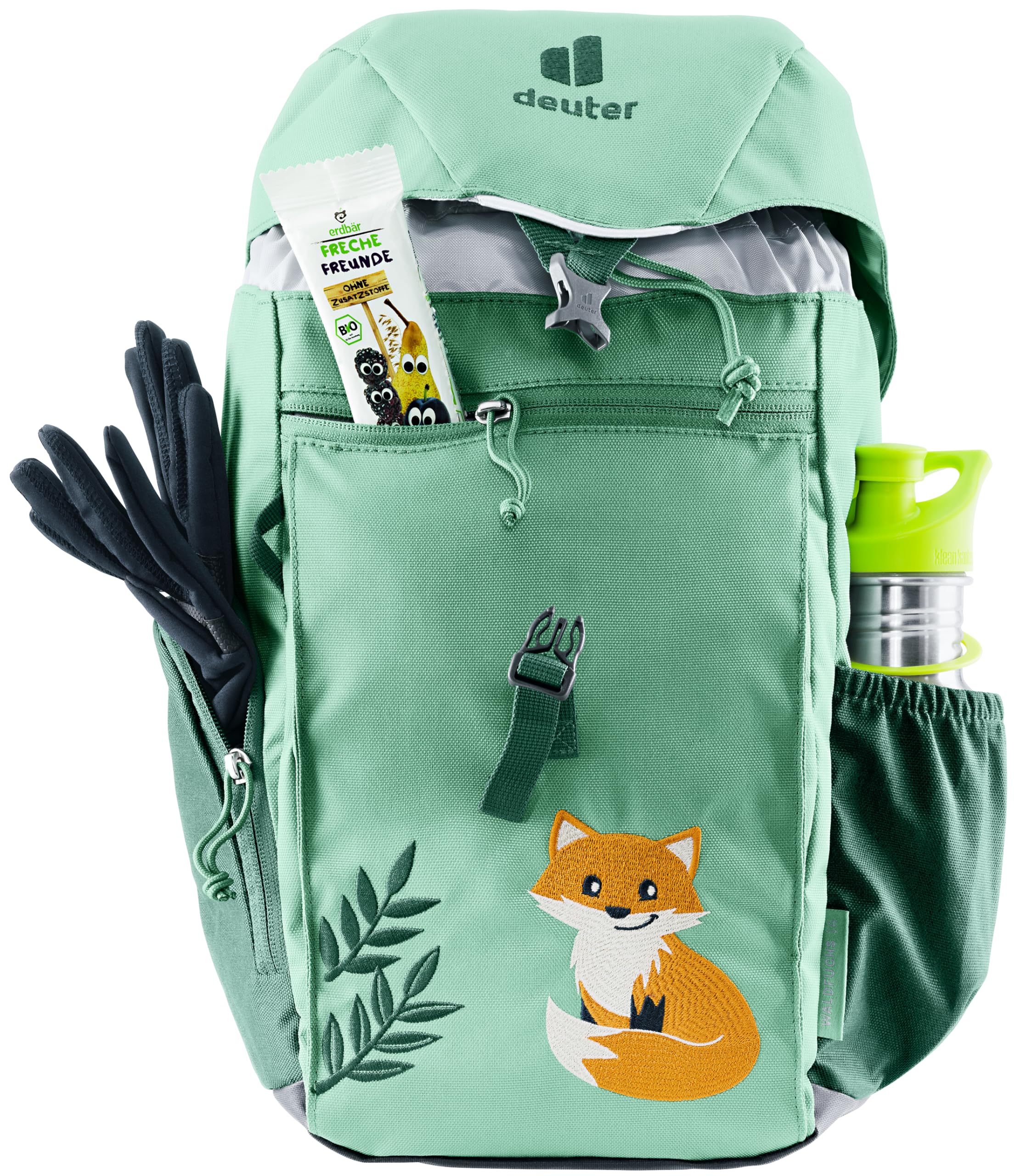 deuter Plecak dziecięcy Waldfuchs, unisex, 14 l, miętowy, Spearmint-seagreen, 14 Long