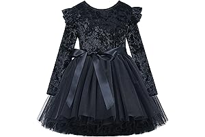 Toddler Velvet Dress with Tulle Tutu