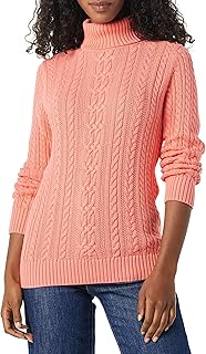 Jersey de Cuello Vuelto y Punto Cable de Tipo Pescador (Disponible en Tallas Grandes) Mujer