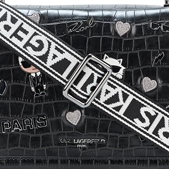 KARL LAGERFELD Women's Maybelle Solid Crossbody With Choupette Detail