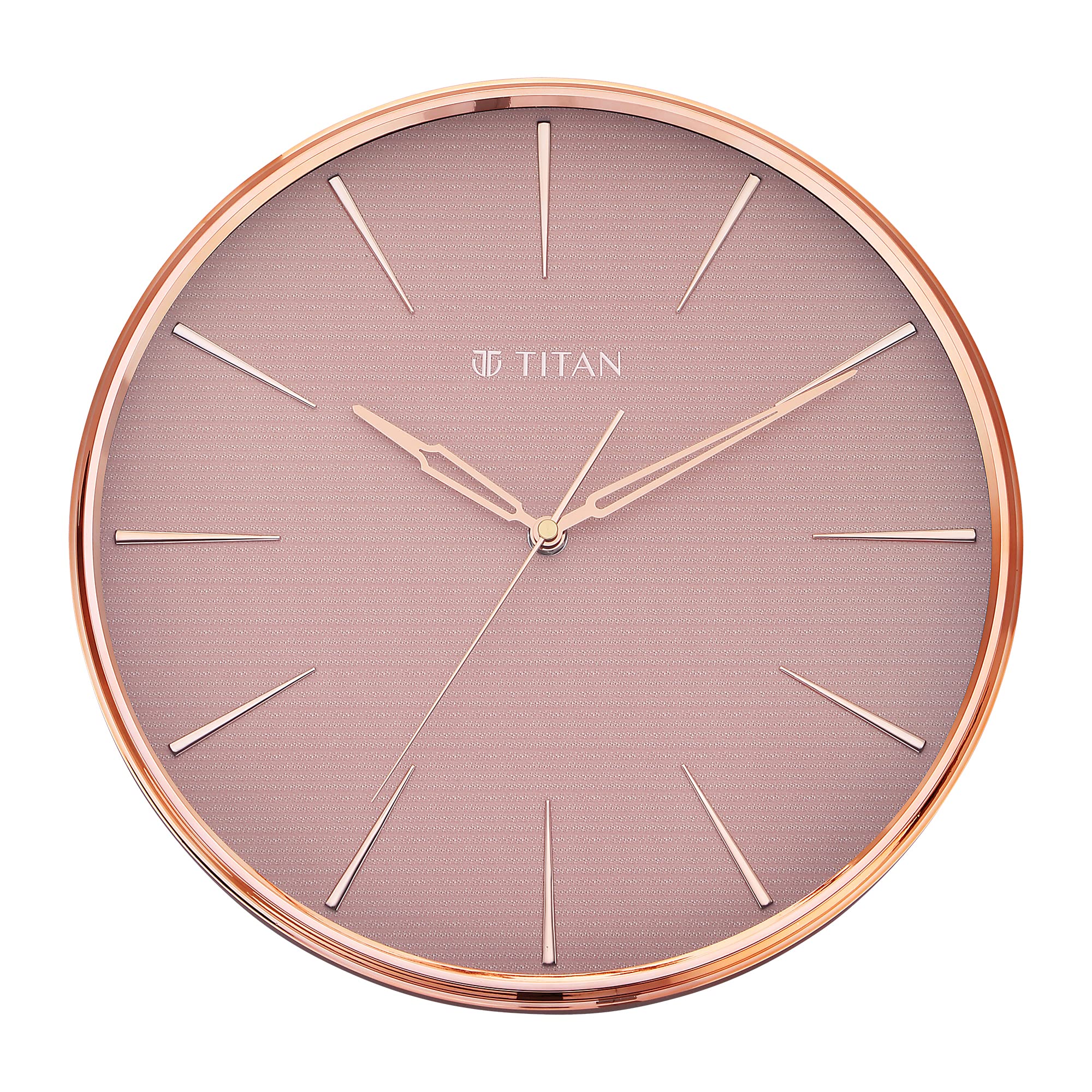 Titan Plastic Contemporary Rustic Pink Wall Clock in A Glossy Finish with A Textured Dial 32.5 X 32.5 Cm (Medium), Analog (B0BNHVVLCC) Amazon Price History, Amazon Price Tracker